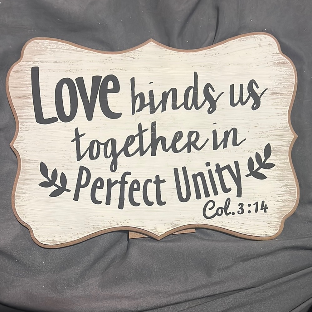 Perfect Unity Decorative Sign